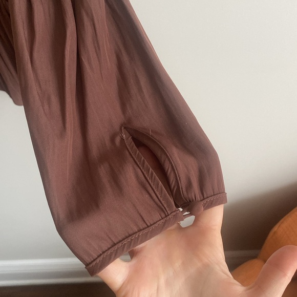 Burgundy / dark mauve Wilfred blouse - Picture 2 of 4